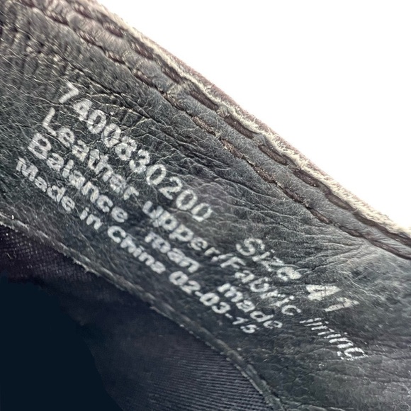 Dansko Abigail Black Leather Shoes Euro Size 41 = US 10.5-11 Embroidered Leaves - Picture 12 of 15